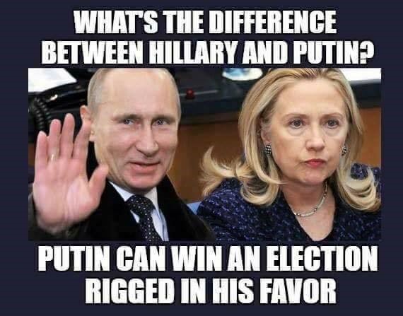 Putin and Clinton