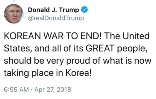 Korea war to end