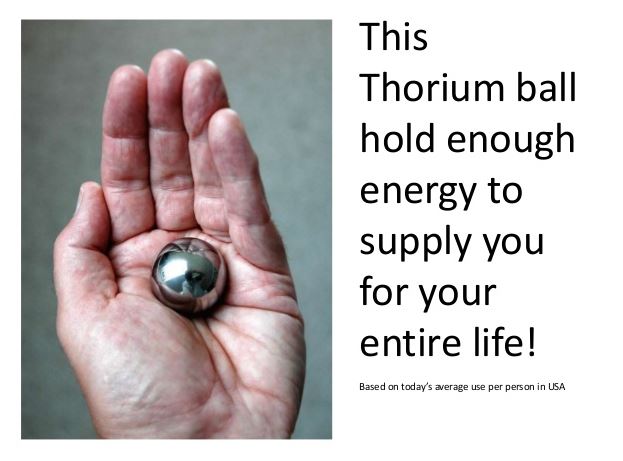 thorium ball in hand