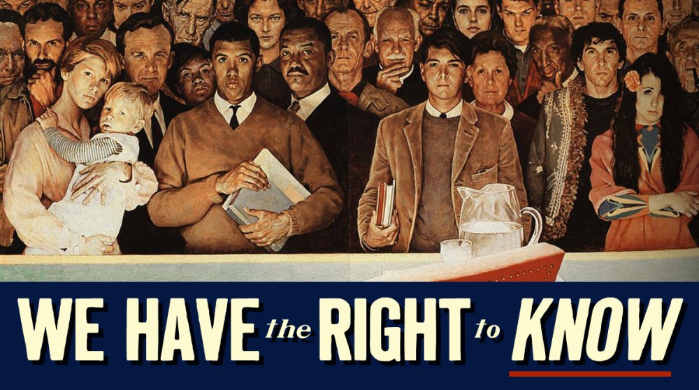 We have a right to know