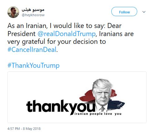 Thank you from Iran