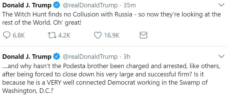 TT witch Hunt Podesta