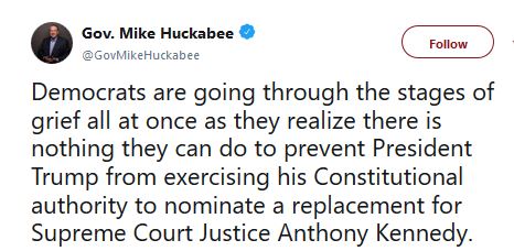 Tweet Huckabee SCOTUS