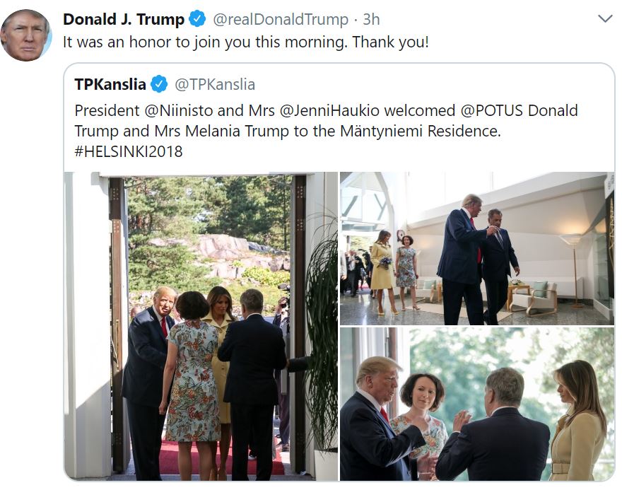 DJT trip to Finland
