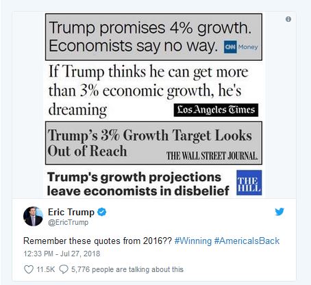 Eric Trump on growth