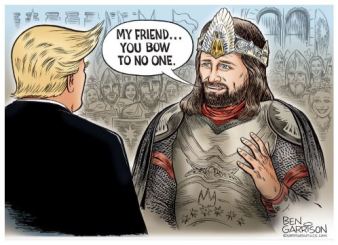 Garrison bows to king