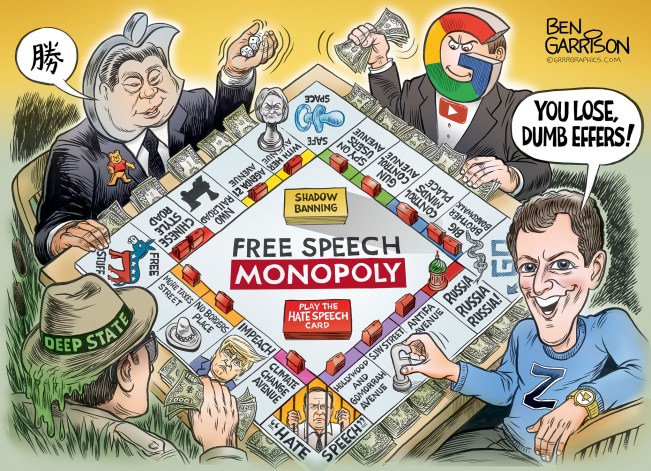 free_speech_monopoly_cartoon_ben_garrison