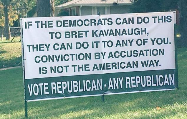 Vote republican yard sign
