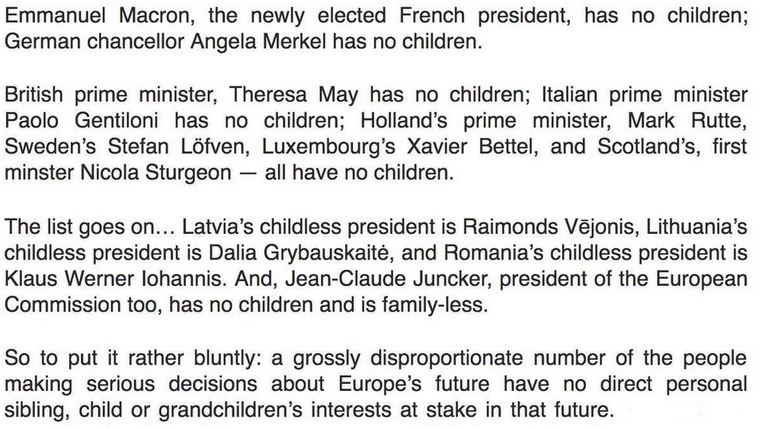 Leaders do not have children