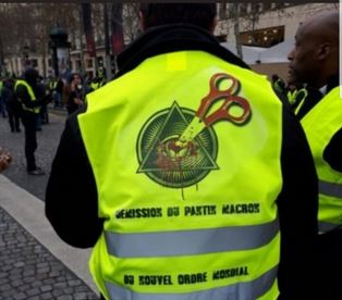 yellow jacket with symbol