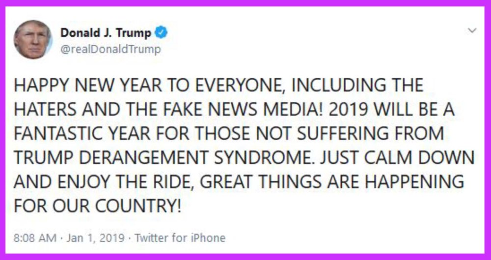 happy new year tweet