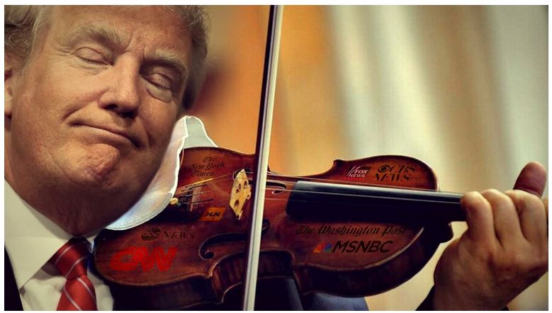 trump plays violin