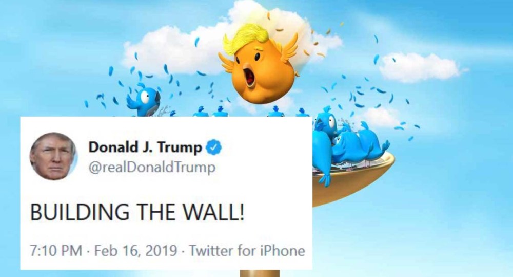 build the wall twitter bath trump